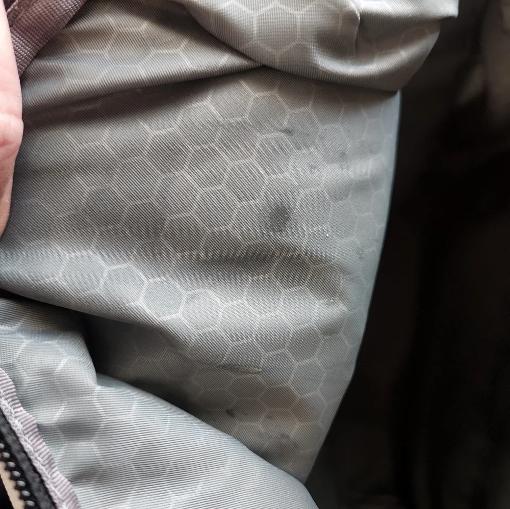 Tumi Black and Cream Backpack